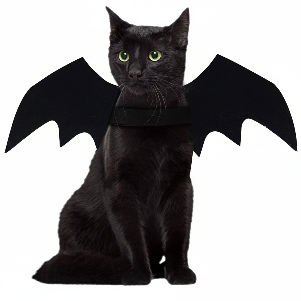 Wholesale Cute Cat Cosplay Costume Black Bat Wings Safety Belt Role Playing Pet Cat Dog Halloween Party Decoration Supplies