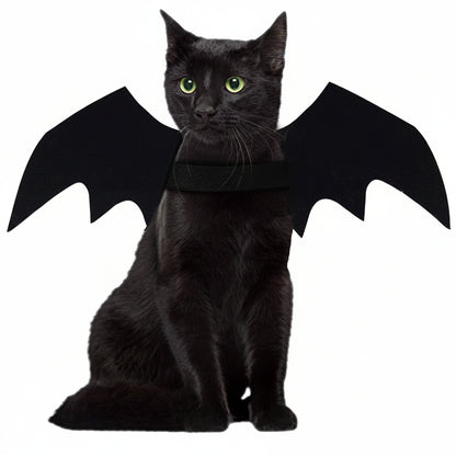 Wholesale Cute Cat Cosplay Costume Black Bat Wings Safety Belt Role Playing Pet Cat Dog Halloween Party Decoration Supplies
