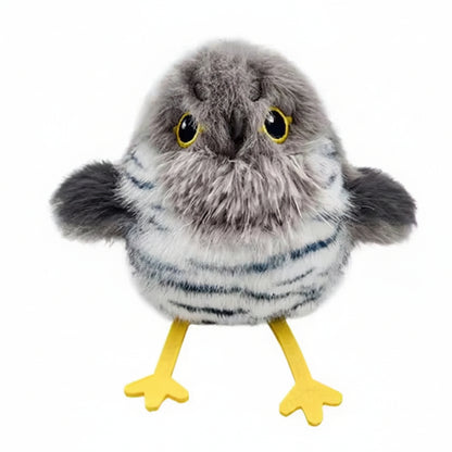 Interactive Flapping Chirping Bird Cat Toy USB Rechargeable Touch Claw Activated Soft Plush Material for Kitten Indoor Hunting
