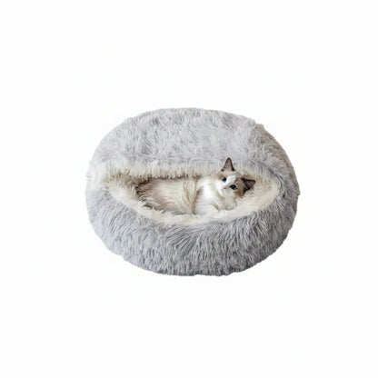 1PCS Winter Plush Pet Cat Bed round Cat Cushion Cat House Warm Cats Basket Pet Sleep Bag Kitten Nest Kennel for Small Dog Cats